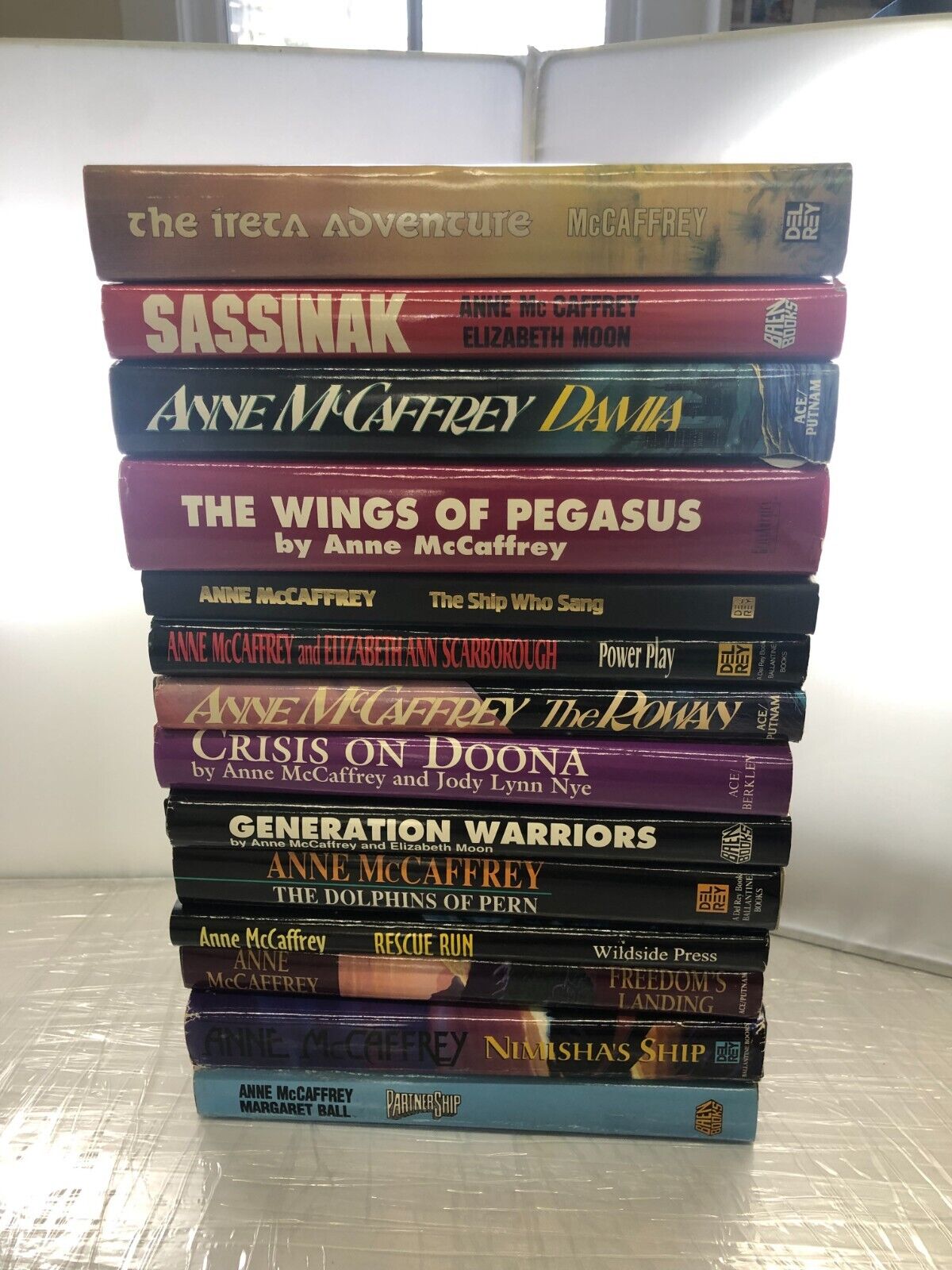 Anne McCaffrey Book Lot Of 14 Books Fantasy Science Fiction HC Moon Ball Nye