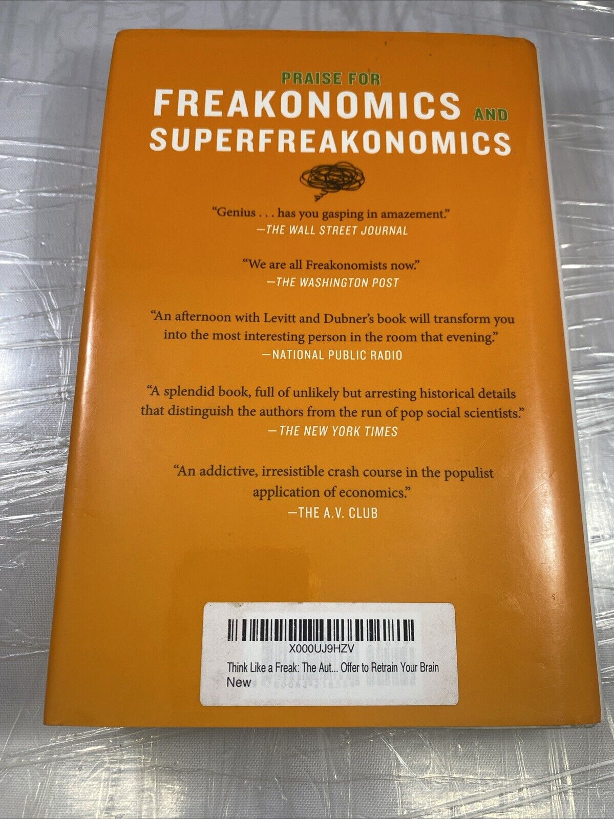 Think Like a Freak: The Authors of Freakonomic- hardcover, 9780062218339, Levitt