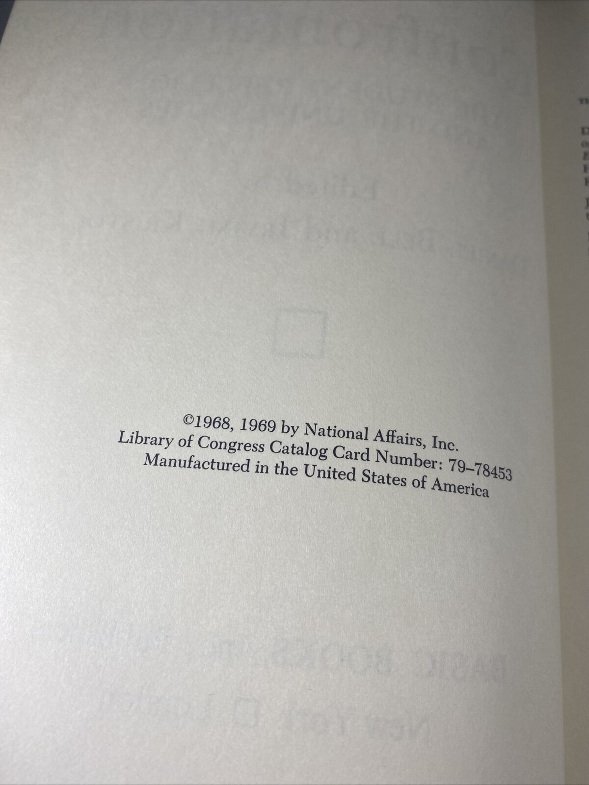 Daniel Bell, Irving Kristol CONFRONTATION  1st Edition 1st Printing Rare History