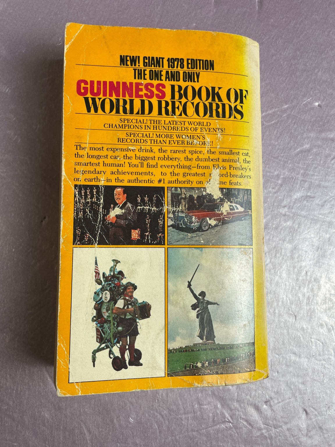 Guinness Book of World Records Norris McWhirter 1978 Edition Bantam Books