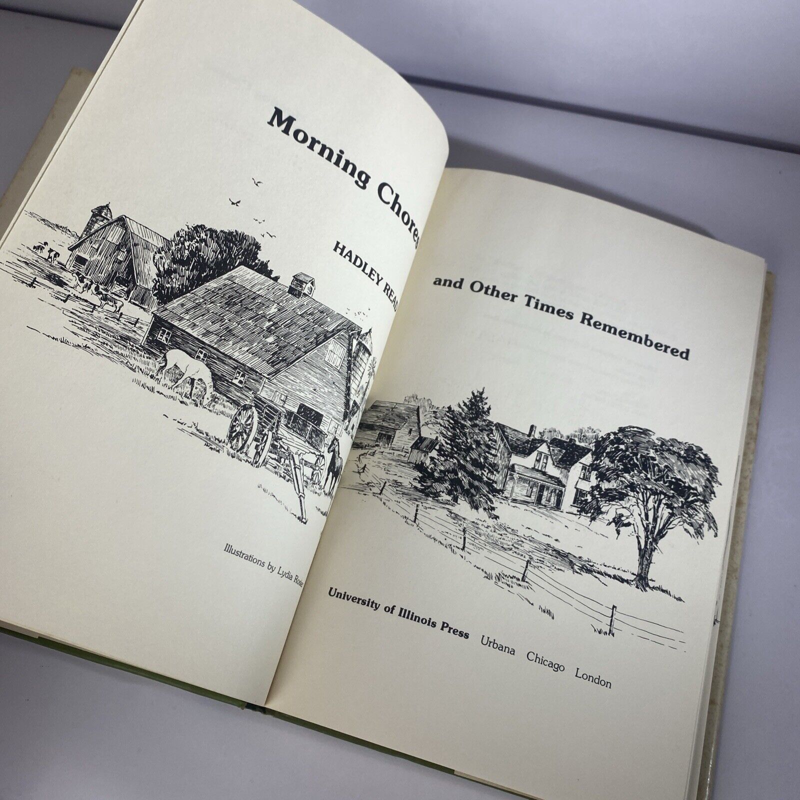 Morning Chores and Other Times Remembered - Hadley Read 1978 Hardcover Memoir