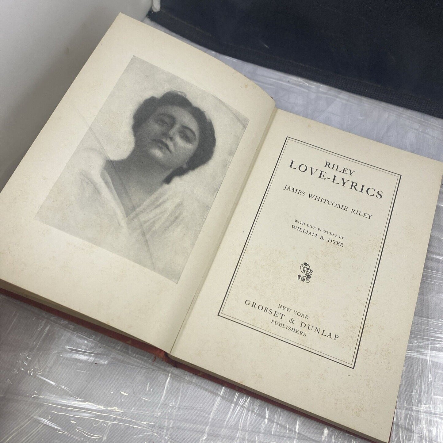 Love Lyrics James Whitcomb Riley 1905 Antique worn Poetry Book With Pictures