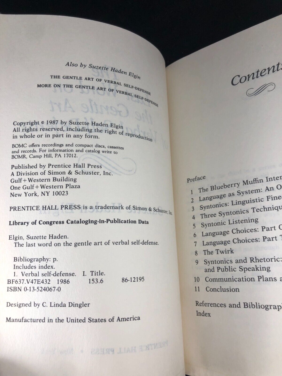 THE LAST WORD ON THE GENTLE ART OF VERBAL SELF-DEFENSE BY SUZETTE HADEN ELGIN