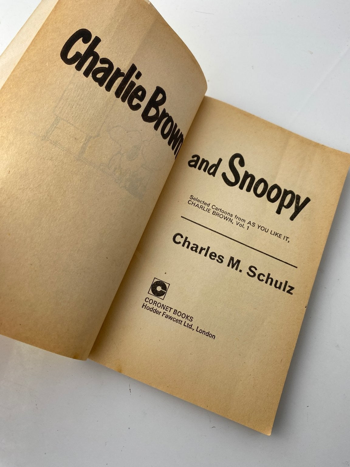Charlie Brown and Snoopy by Charles M. Schulz 1971 Illustrated Edition