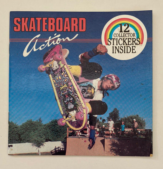 Skateboard Action by Steve Hawk (1987, Trade Paperback) WITH ALL STICKERS