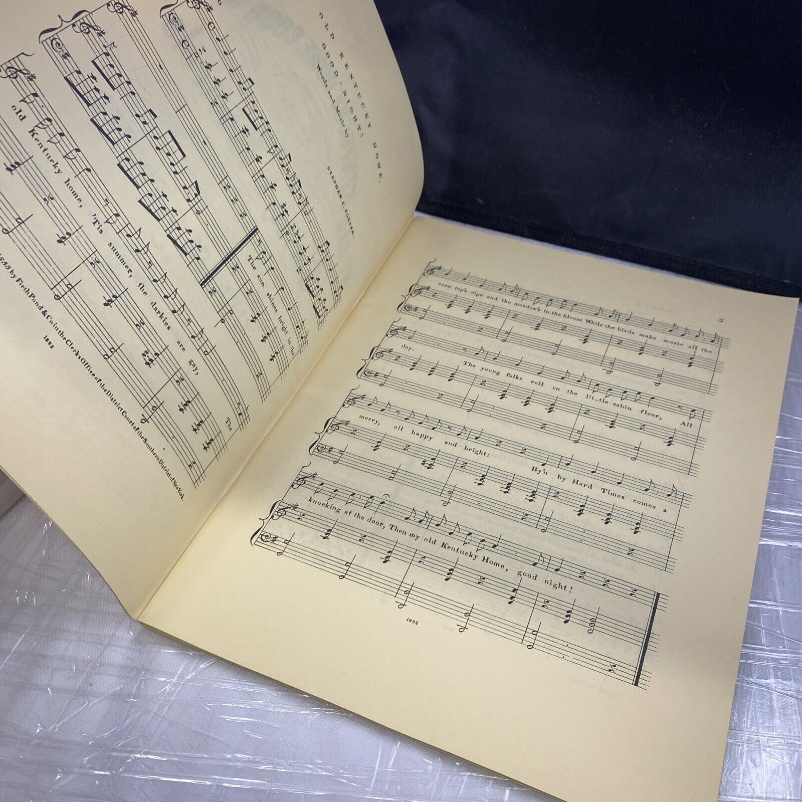 Souvenir Book of Songs from The Stephen Foster Story Vintage Songbook Music