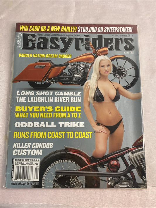 Easy Rider Magazine #483 September 2013 Laughlin River Run Trike Harley