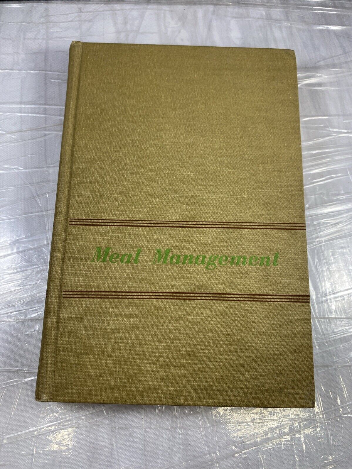 Vintage 1950s College Textbook Meal Management Faye Kinder Meal Planning Prep