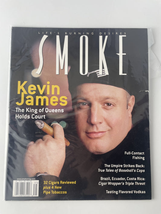 Vintage 2003 Smoke Magazine Kevin James King of Queens Cigar Review Baseball
