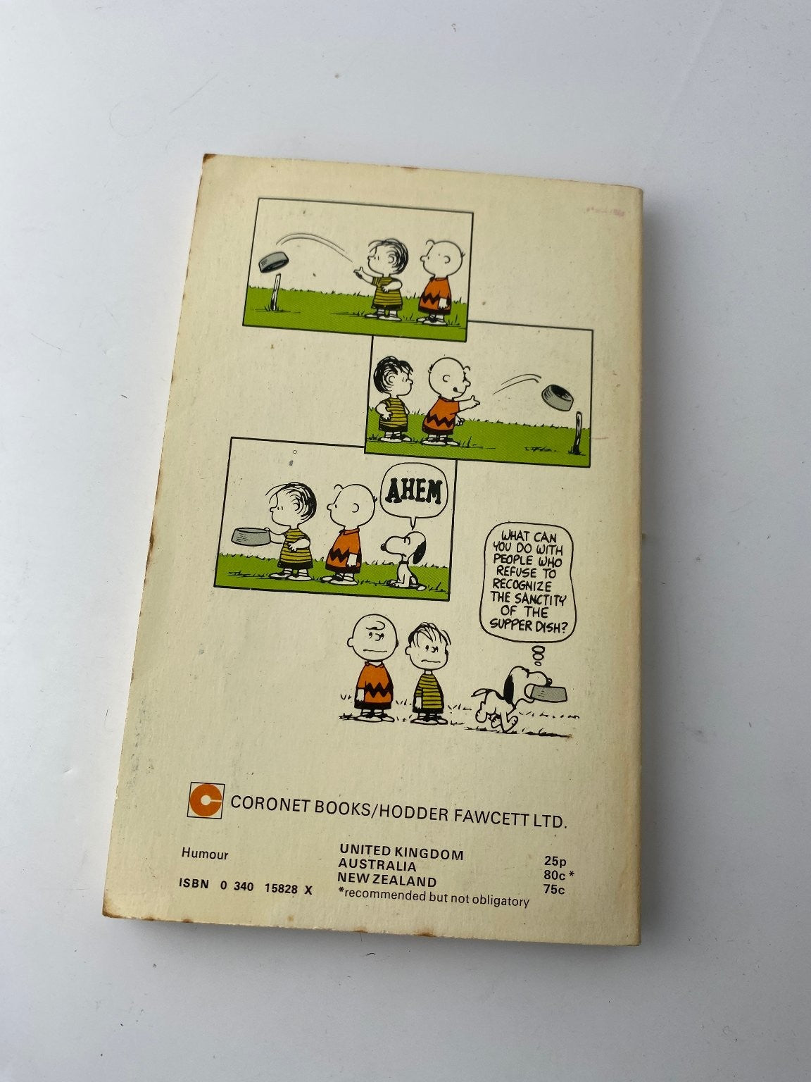 Have It Your Way Charlie Brown Charles M. Schulz 4th Impression 1974