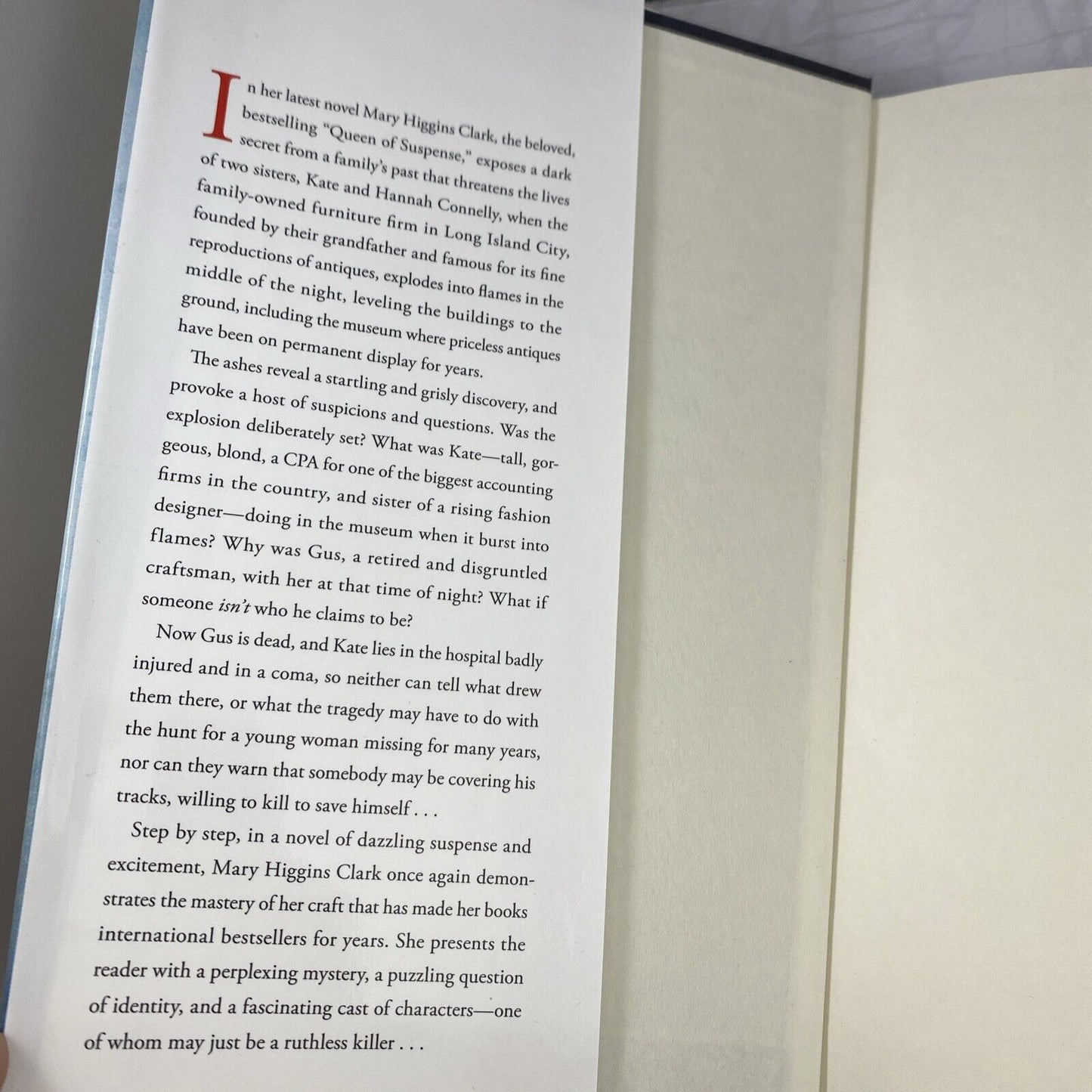 First Edition Hardcover Novels by Mary Higgins Clark Book Club Ed.