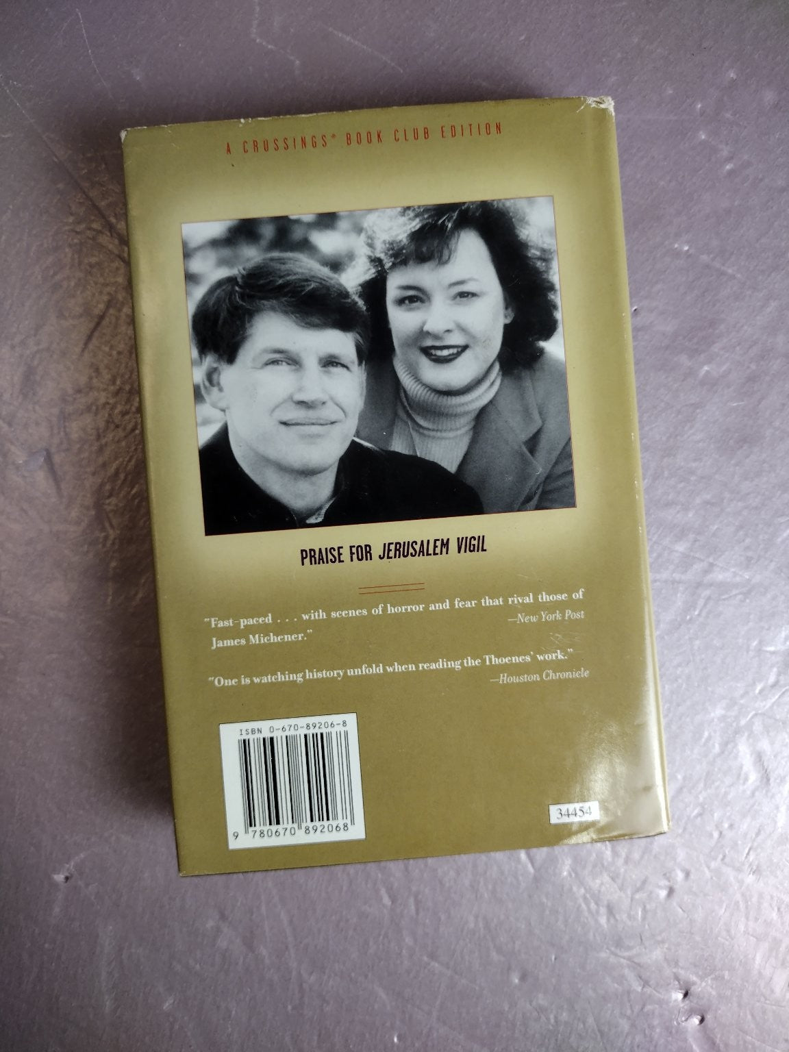 Thunder from Jerusalem Bodie & Brock Thoene 2000 Zion Legacy Novel Book Club
