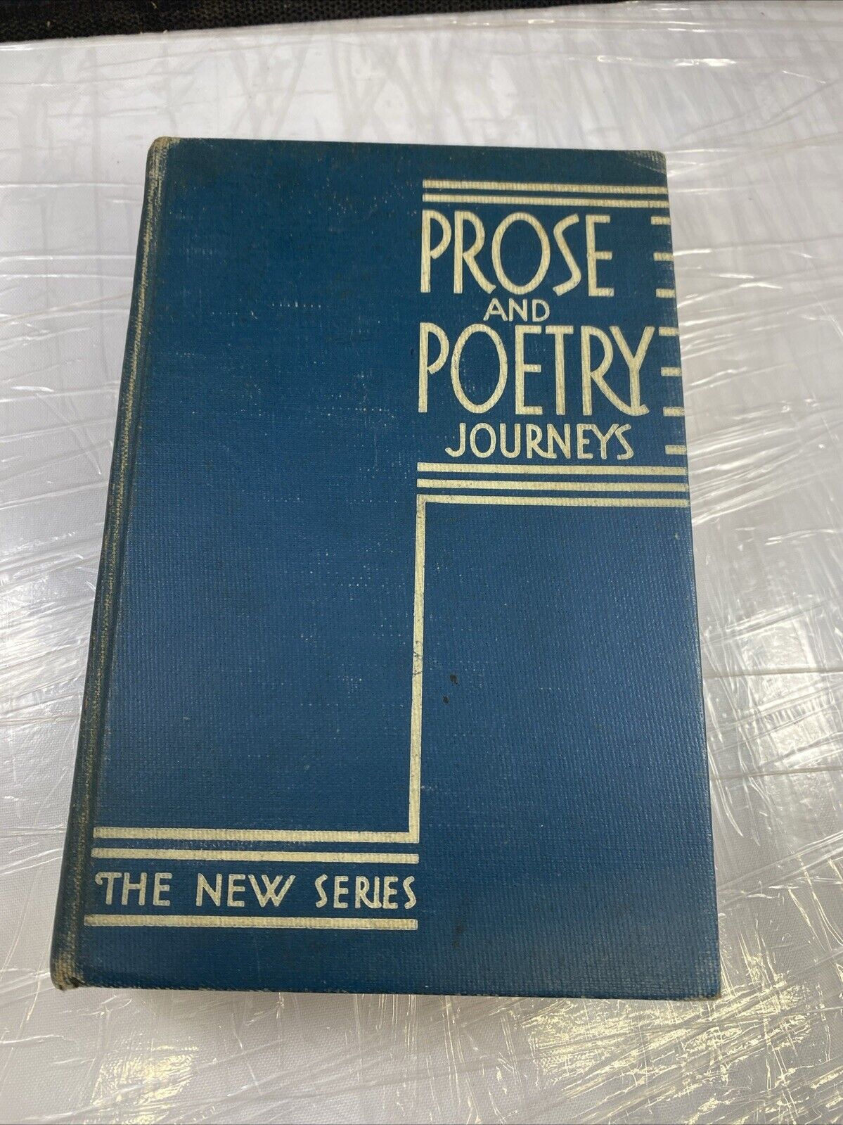 PROSE AND POETRY JOURNEYS Vintage Literature Poems Poets Old Blue Worn Book