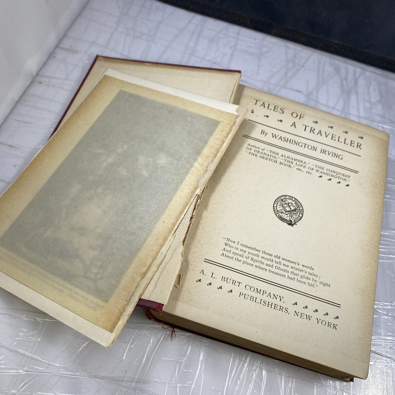 Tales of a Traveller by Washington Irving A. L. Burt Home Library Antique Novel