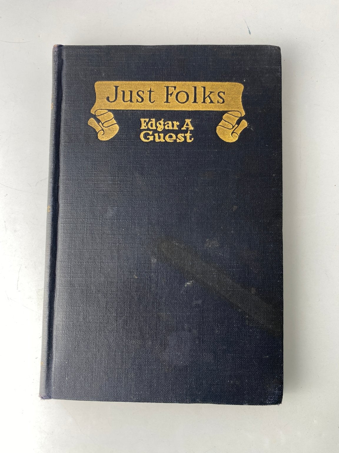 Just Folks Edgar A. Guest 1917 Poetry Vintage Americana The Reilly & Lee Co.