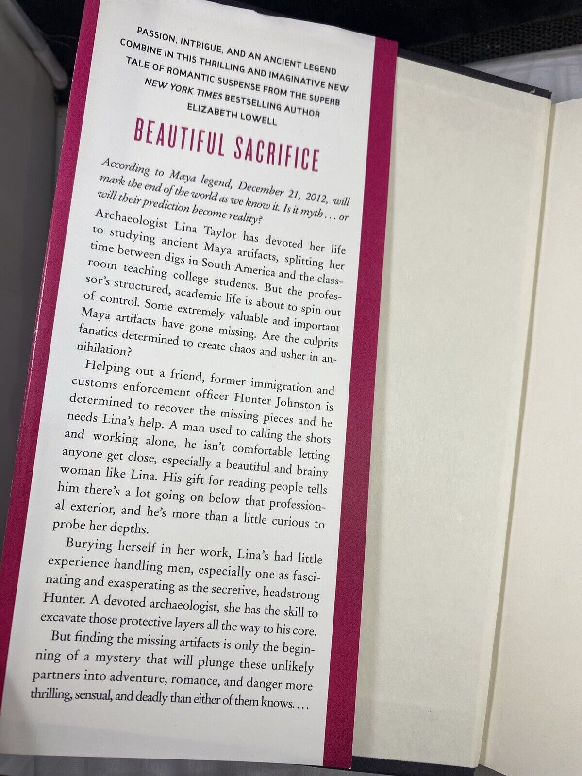 Beautiful Sacrifice: A Novel - Hardcover By Lowell, Elizabeth - VERY GOOD