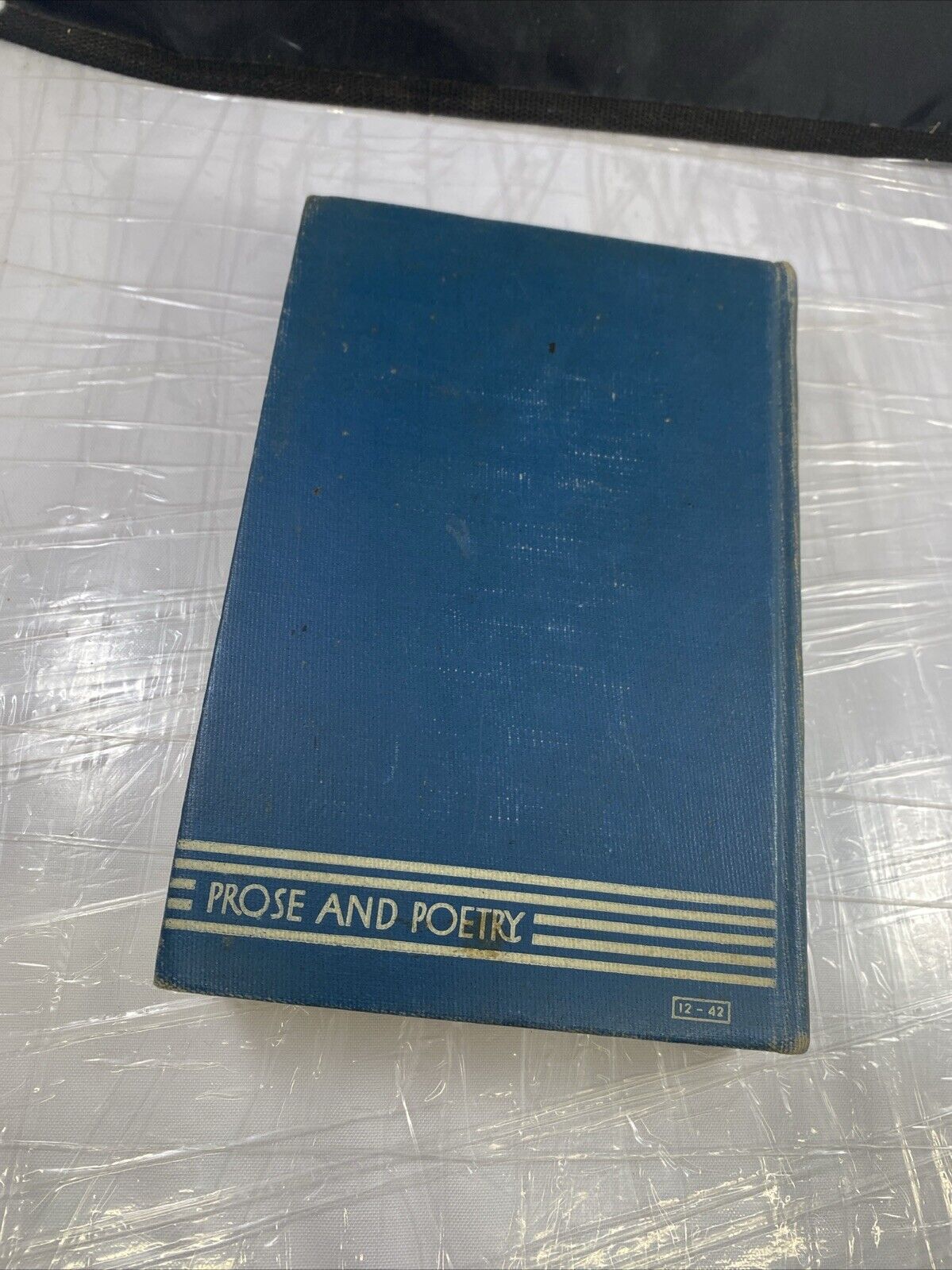 PROSE AND POETRY JOURNEYS Vintage Literature Poems Poets Old Blue Worn Book