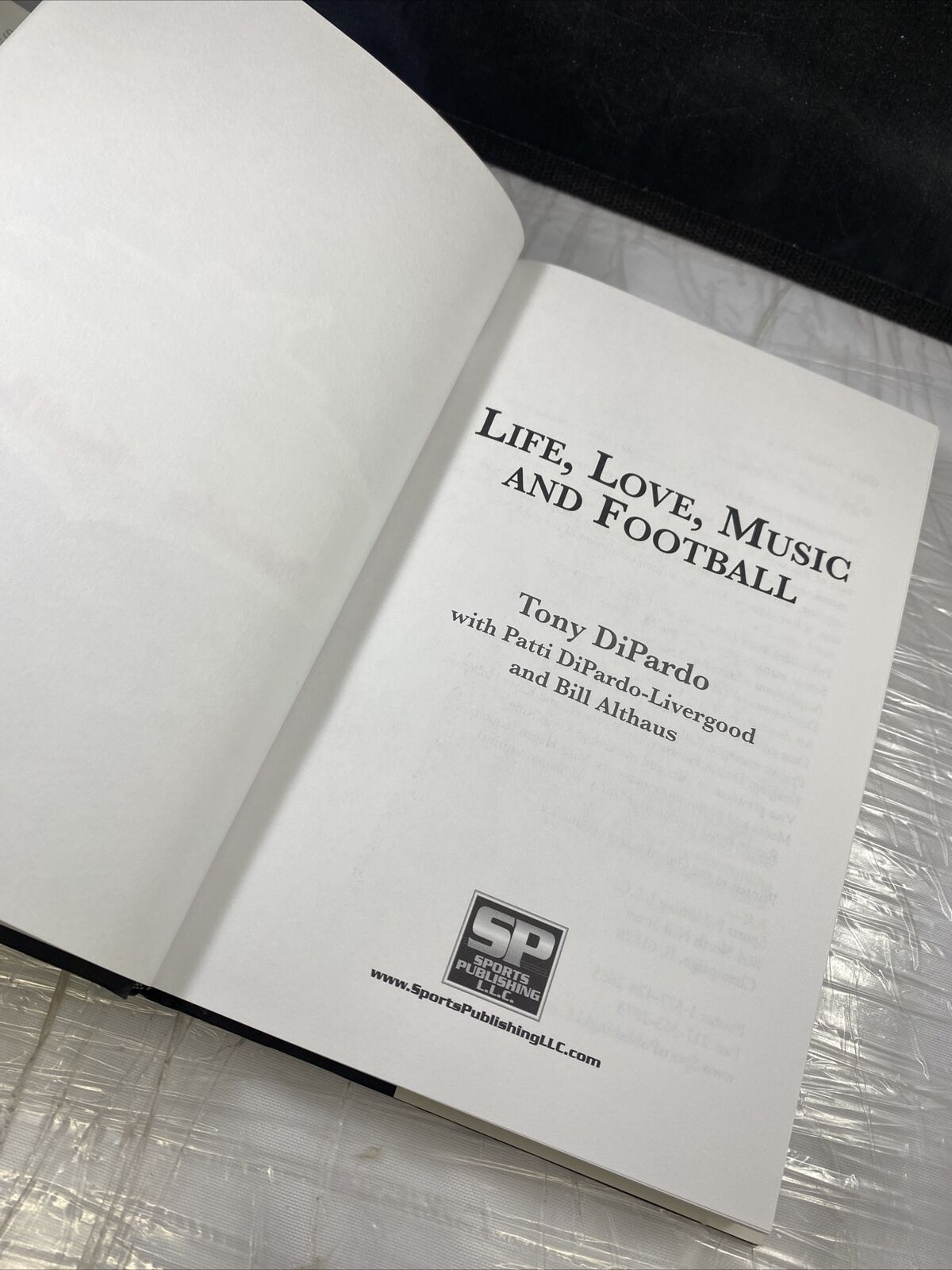 Signed Tony Dipardo Life Love Music Football KC CHIEFS RARE Book With CD Article