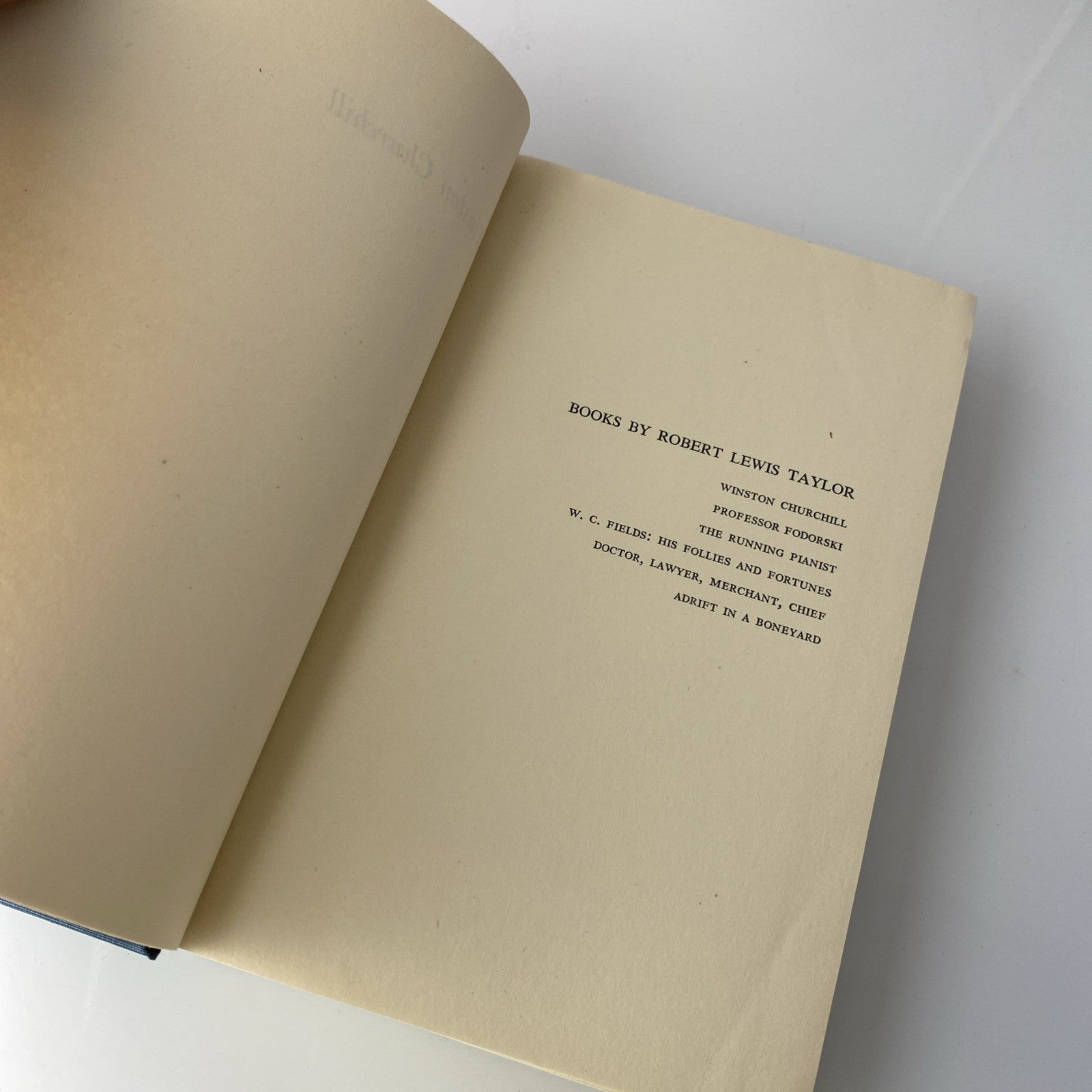 Winston Churchill: An Informal Study of Greatness by Robert Lewis Taylor 1952 HC