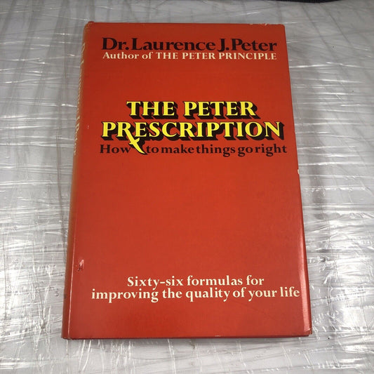 The Peter prescription;: How to be creative, confident. Vintage Self Help Book