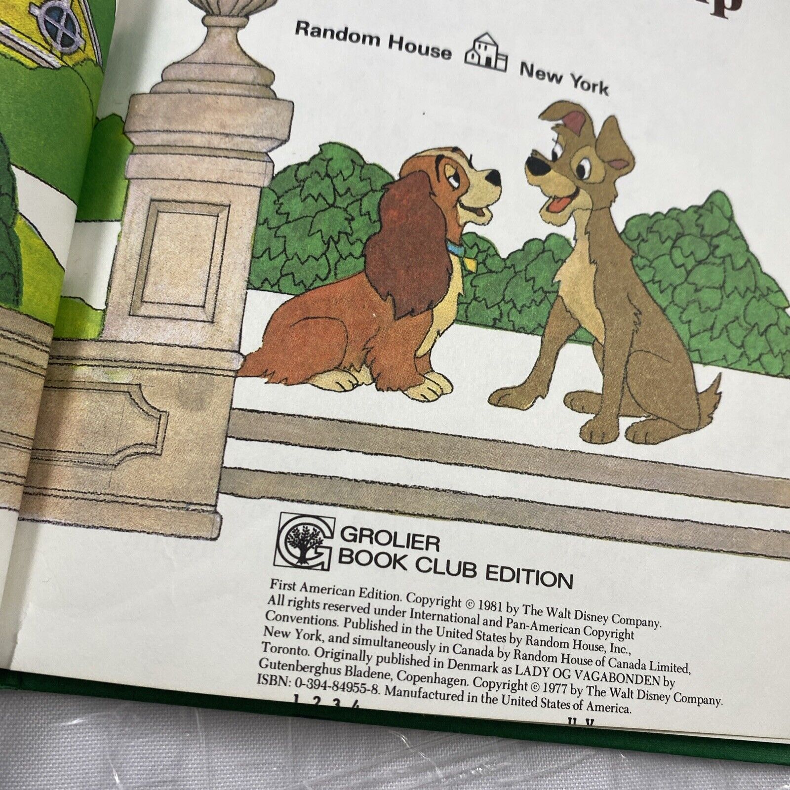 Vintage 1981 Walt Disney Wonderful World Of Reading Lady And The Tramp Book