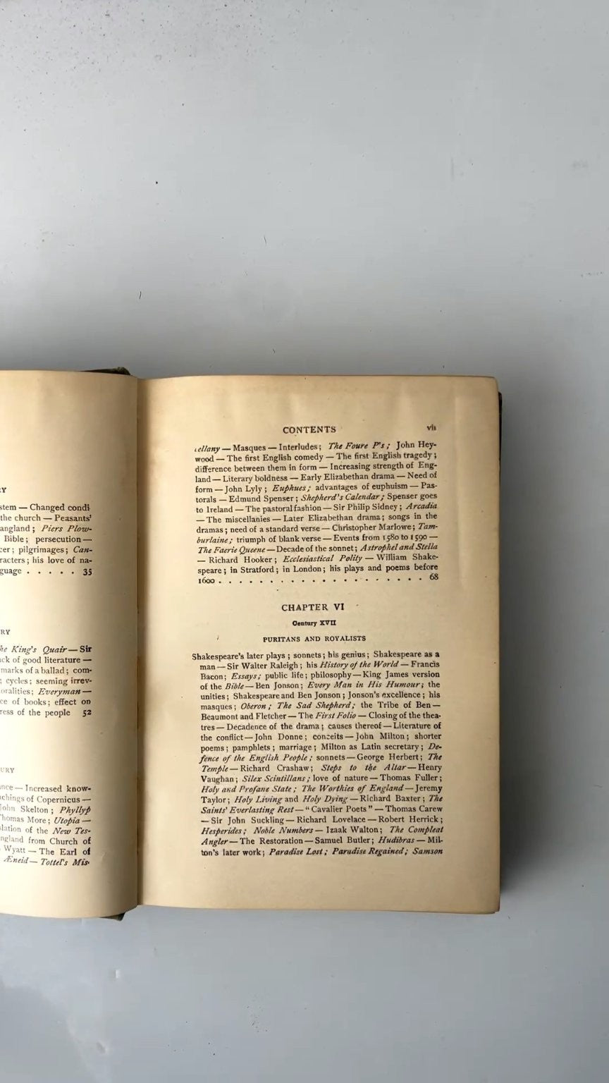 A Short History of England's and America's Literature Eva M. Tappan 1921 Antique