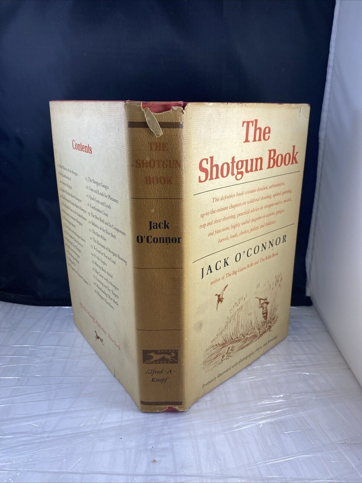 THE SHOTGUN BOOK HUNTING SHOOTING CLASSIC 1st EDITION JACK O'CONNOR 1967 HC DJ