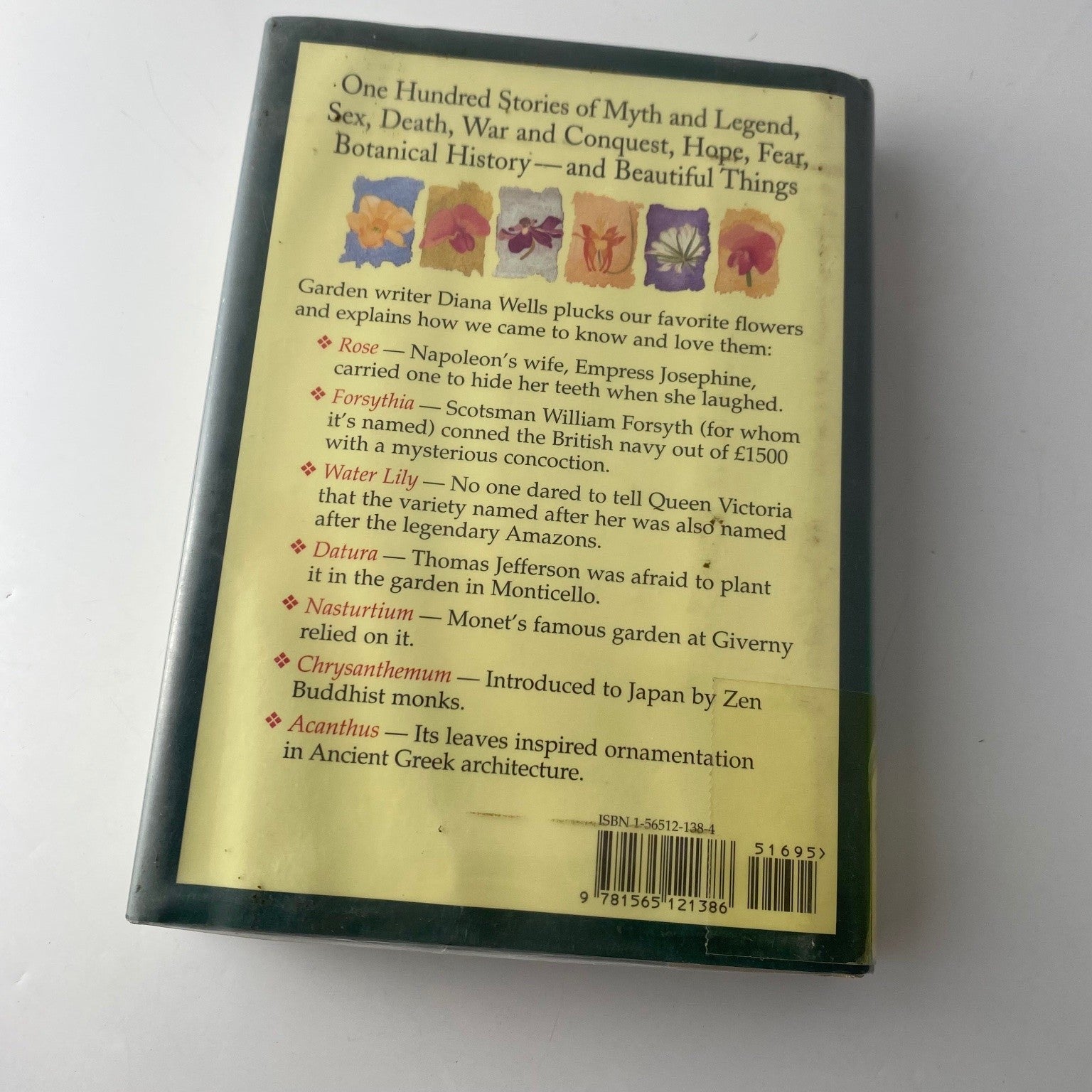 100 Flowers and How They Got Their Names Diana Wells 1997 First Edition