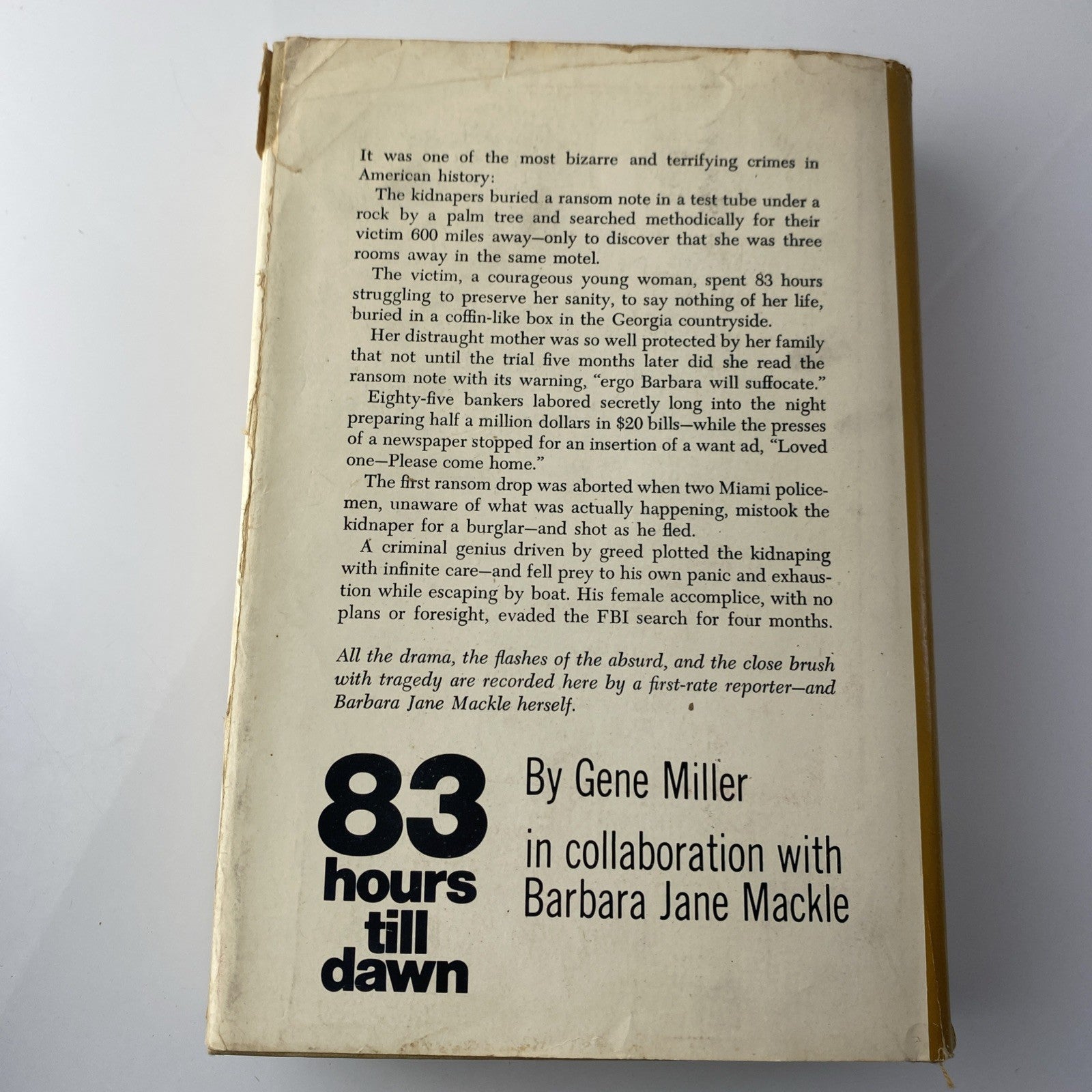 True Crime 83 Hours Till Dawn the Terrifying Chronicle of a Kidnapping 1971 70s