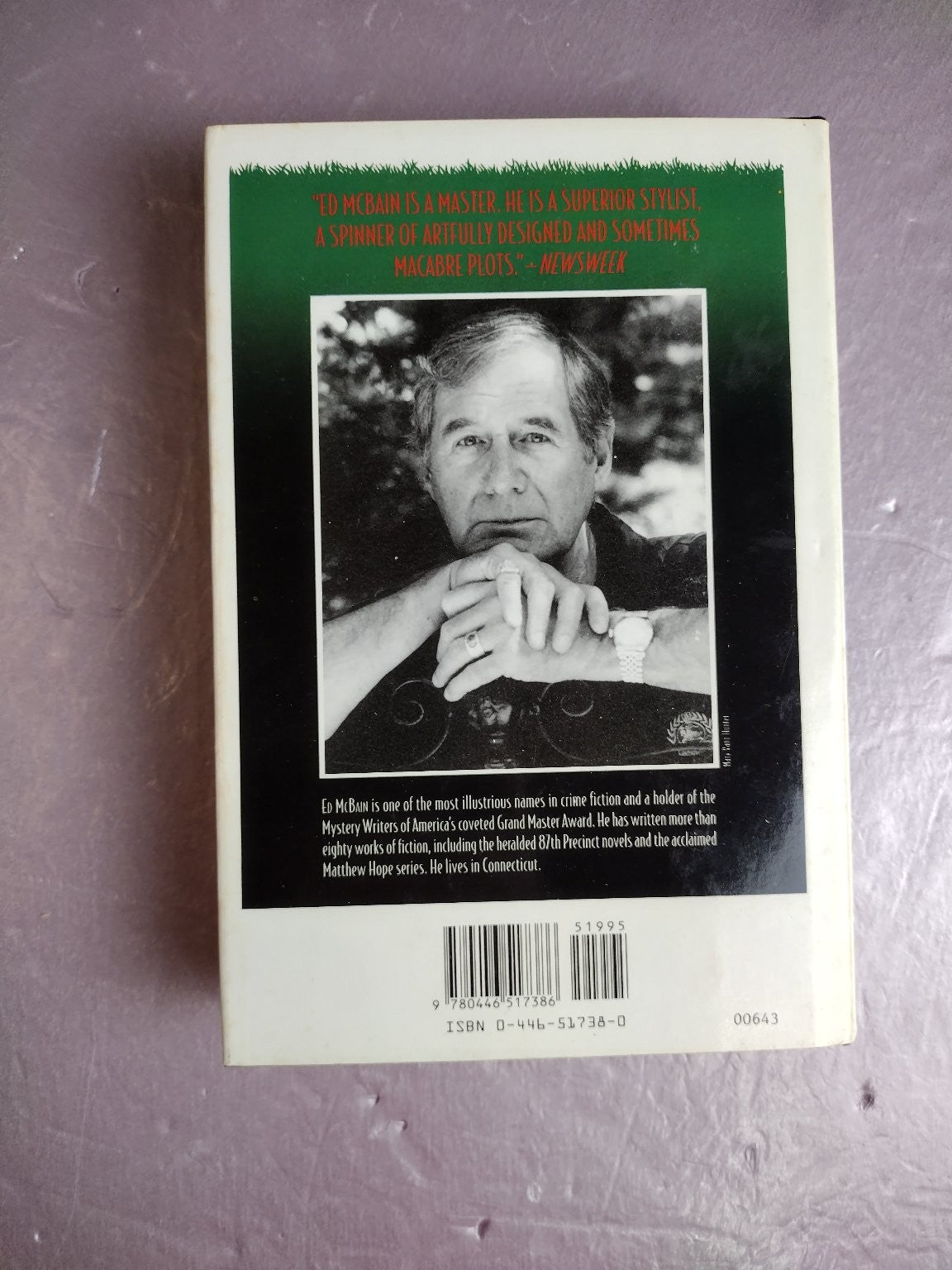 Mary Mary Ed McBain 1992 First Edition Hardcover Mystery Thriller Warner Books