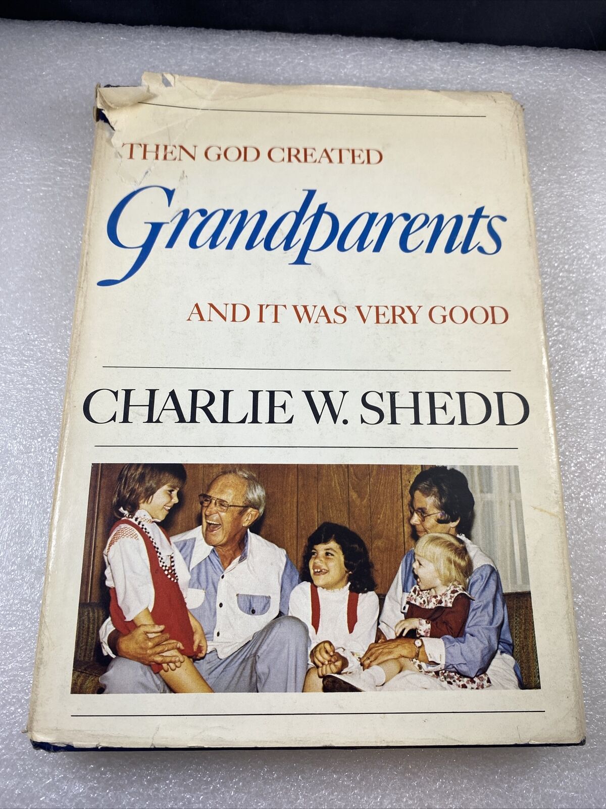 Then God Created Grandparents Family. Hardcover Vintage 70s Nonfiction Book Good