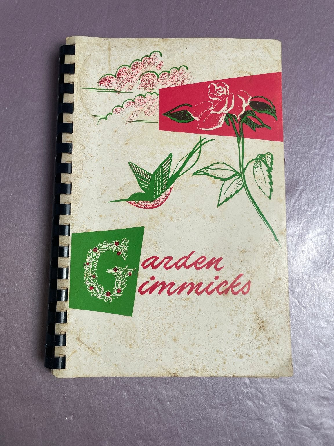Garden Gimmicks 1953 Walsworth Bros. Vintage Gardening Guide Spiral Bound