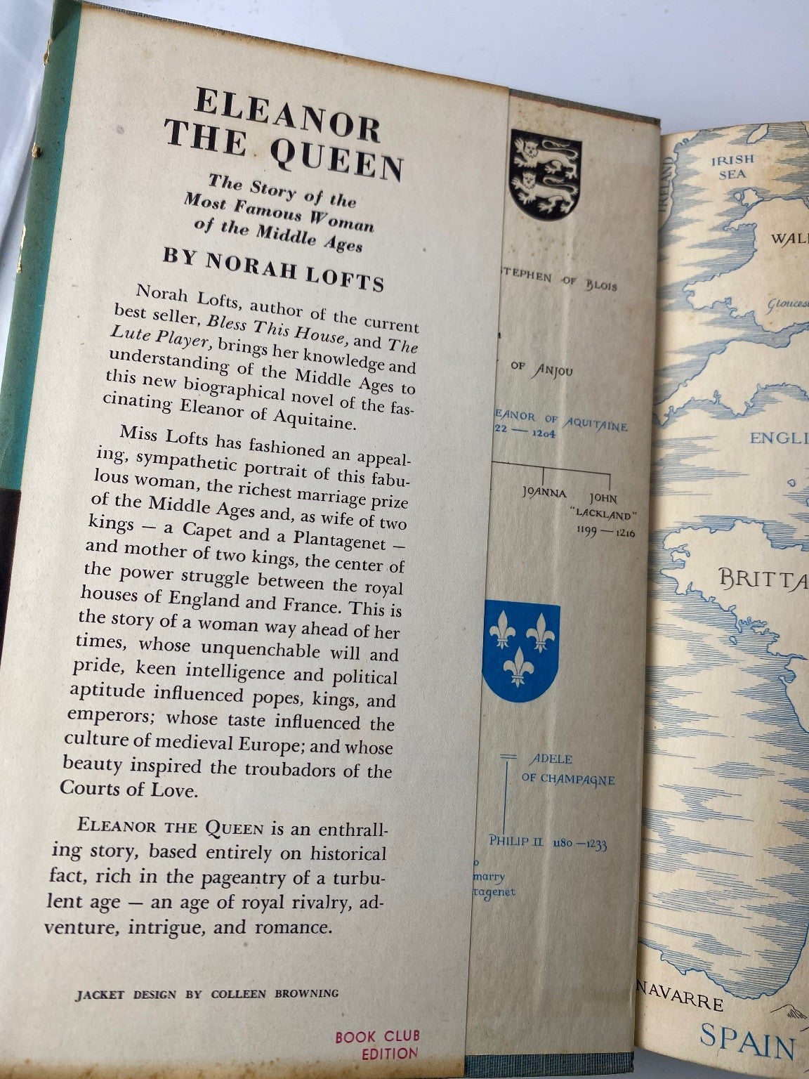 Eleanor the Queen Norah Lofts 1955 Book Club Edition Historical Biography
