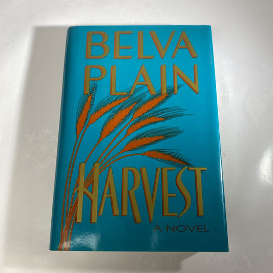 Harvest by Belva Plain 1990 Hardcover Book Club Edition Clean Nice Fiction Novel