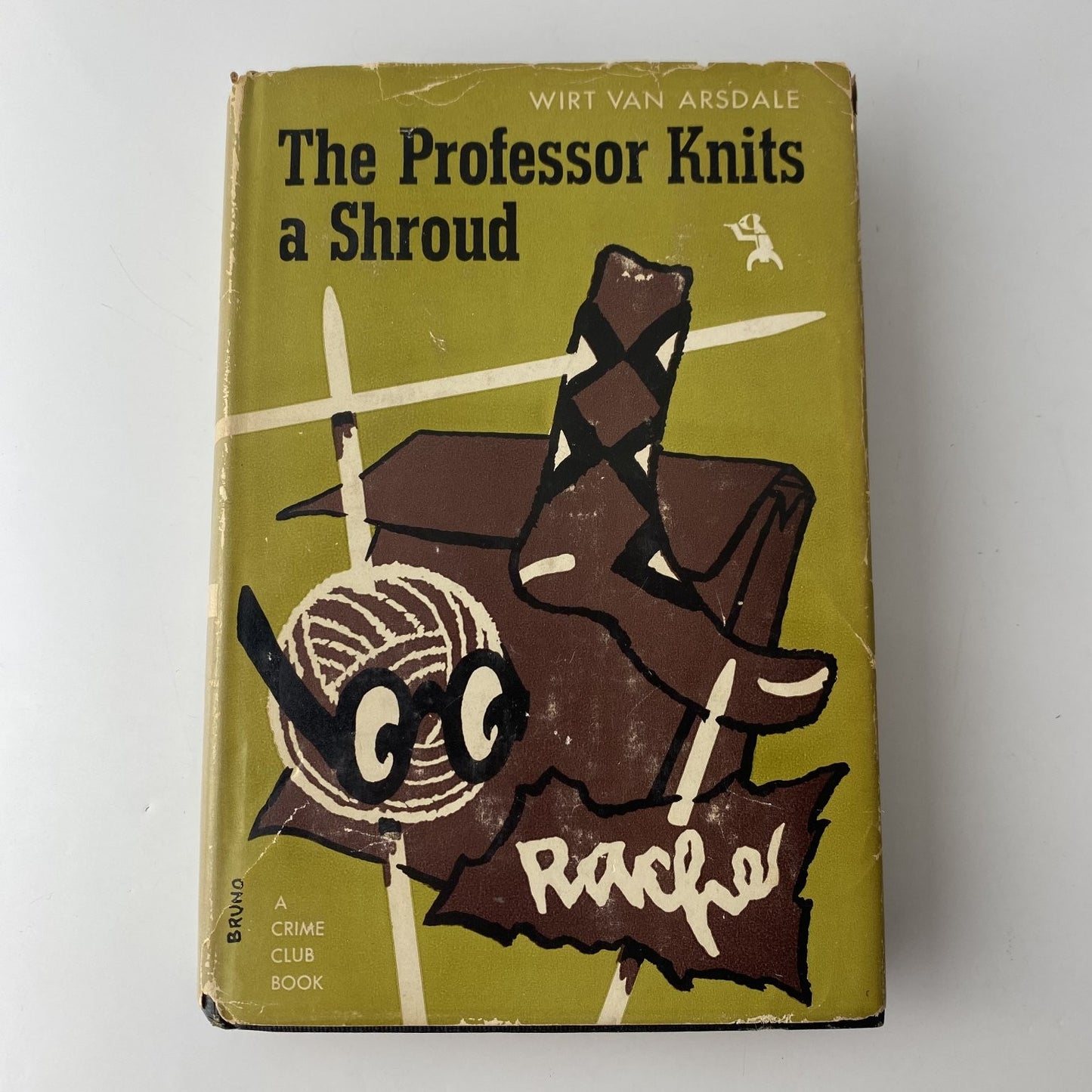 The Professor Knits a Shroud Wirt Van Arsdale 1951 First Edition Crime Club