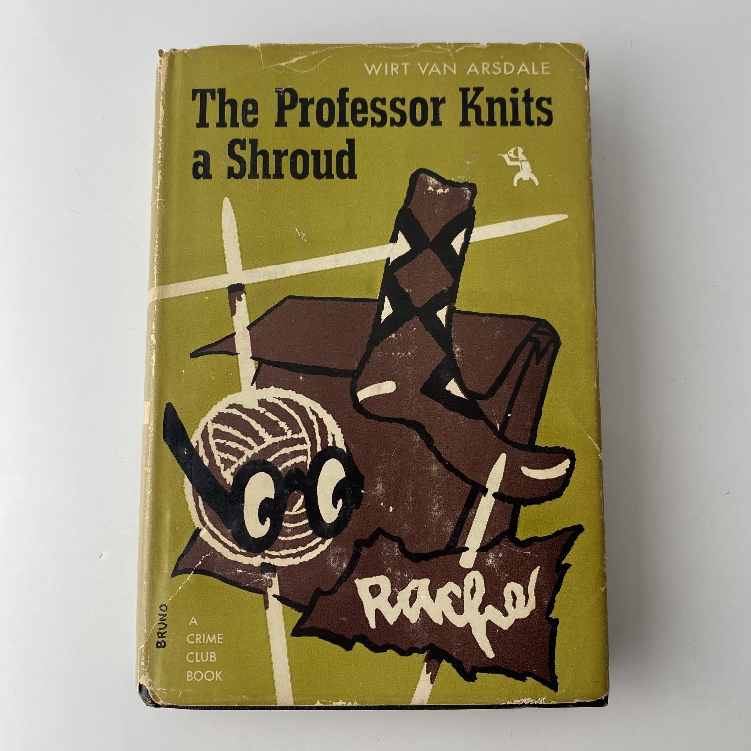 The Professor Knits a Shroud Wirt Van Arsdale 1951 First Edition Crime Club