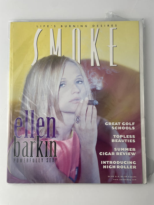 Vintage Smoke Magazine Summer 1999 Ellen Barkin Cigar Golf Topless Beauties Rare