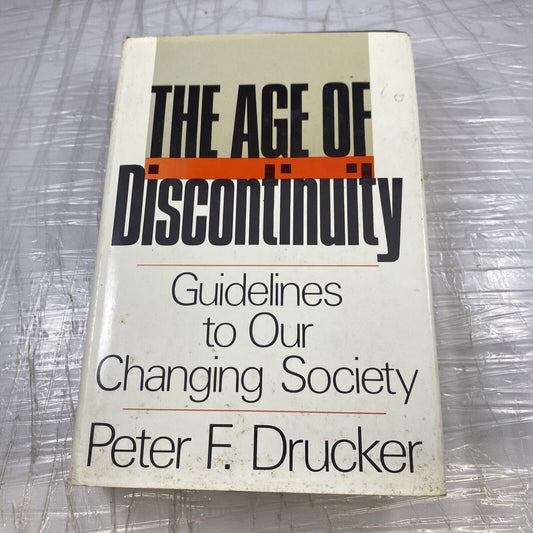 Age of Discontinuity 1ST Edition Rare Vintage Sociology Philosophy 70s 60s