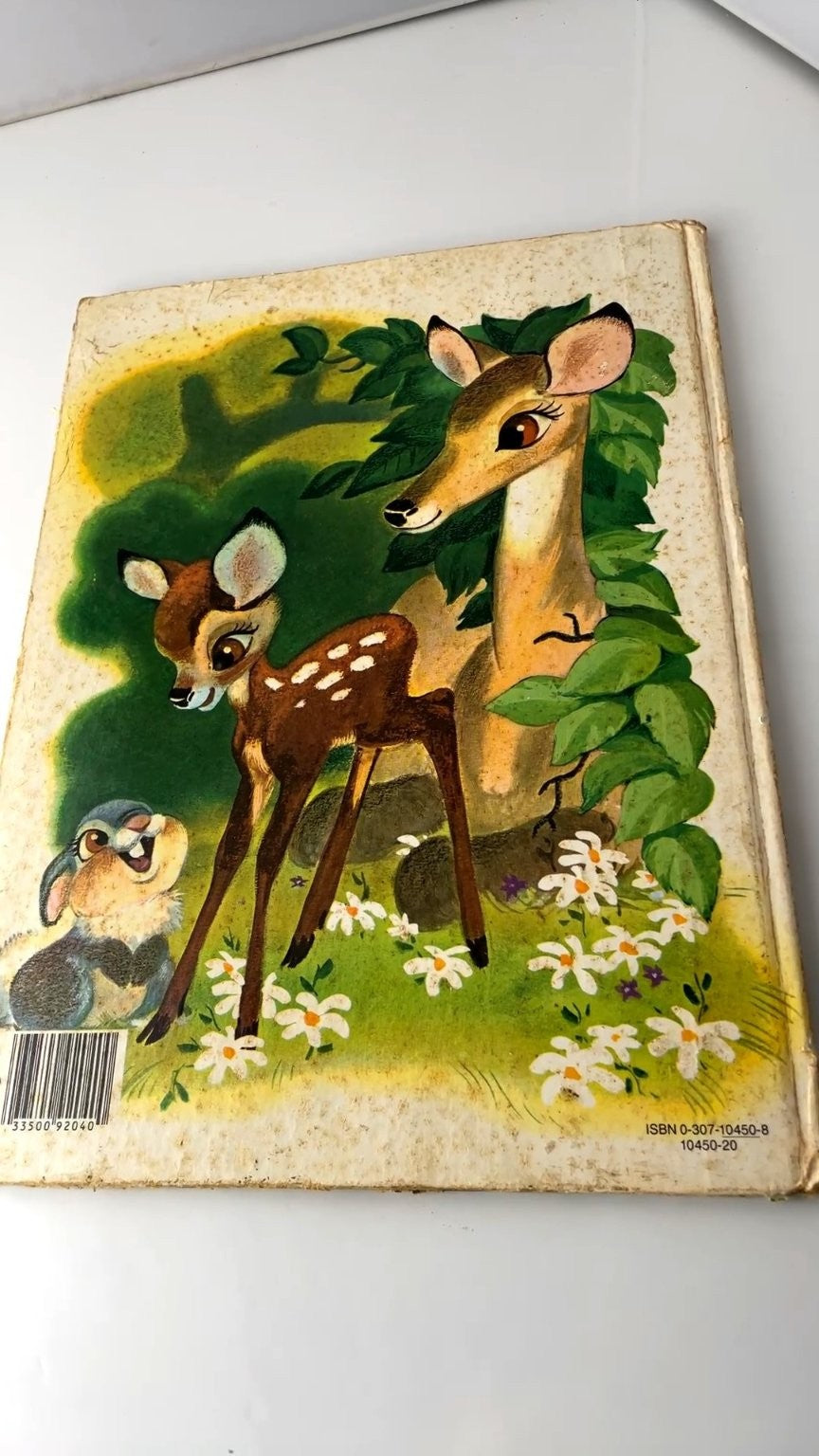 Walt Disney's Bambi Golden Book 1982 30th Printing Illustrated