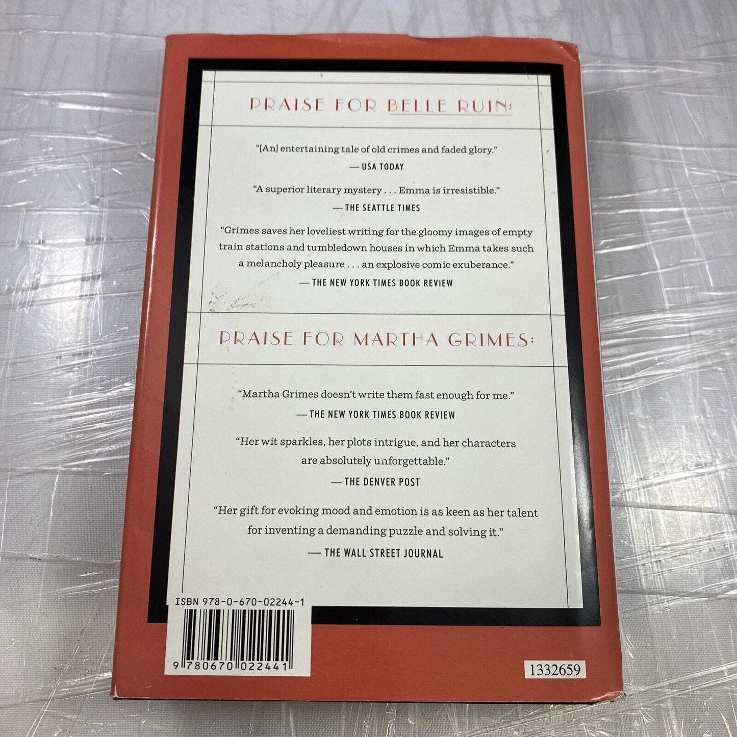 Fadeaway Girl by Martha Grimes 2011 (HC/DJ)  Viking Book Club Edition G