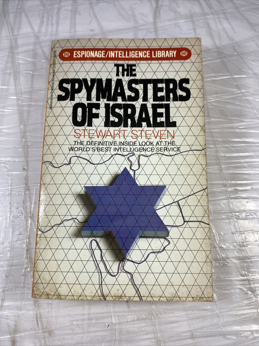 Spymaster's of Israel, Steven Stewart Vintage Paperback History Of Espionage