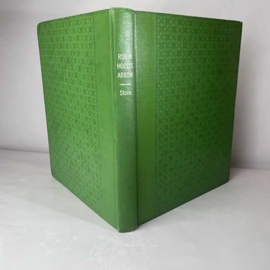 1948 ROBIN HOOD'S ARROW BOOK BY EUGENIA STONE RARE GREEN EX Library REBOUND