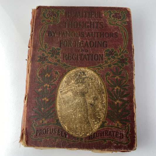 Beautiful Thoughts Famous Authors Reading 200 Illustrations Rare 1906 