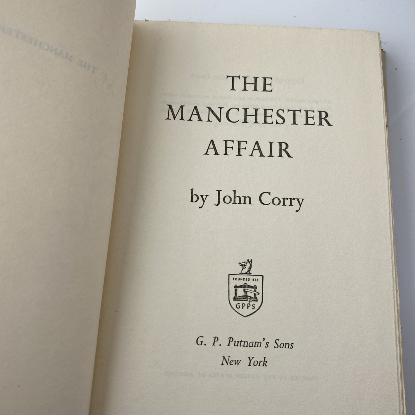 The Manchester Affair by John Corry 1967 HC BCE - JFK Coverup