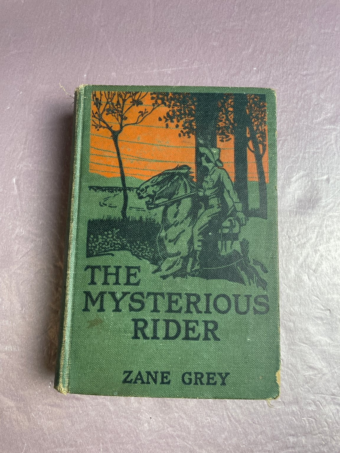 The Mysterious Rider Zane Grey 1921 Printing Western Adventure Harper