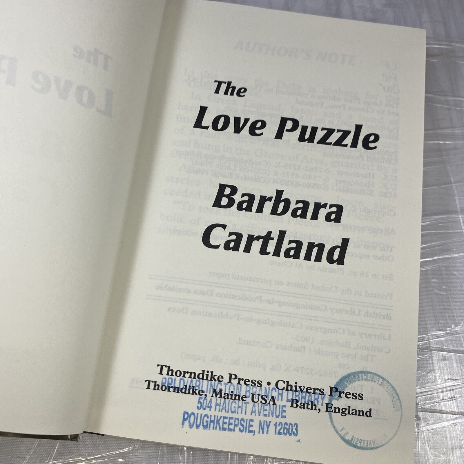 Love Puzzle (Camfield Novels of Love) - Paperback, by Cartland Barbara - Good