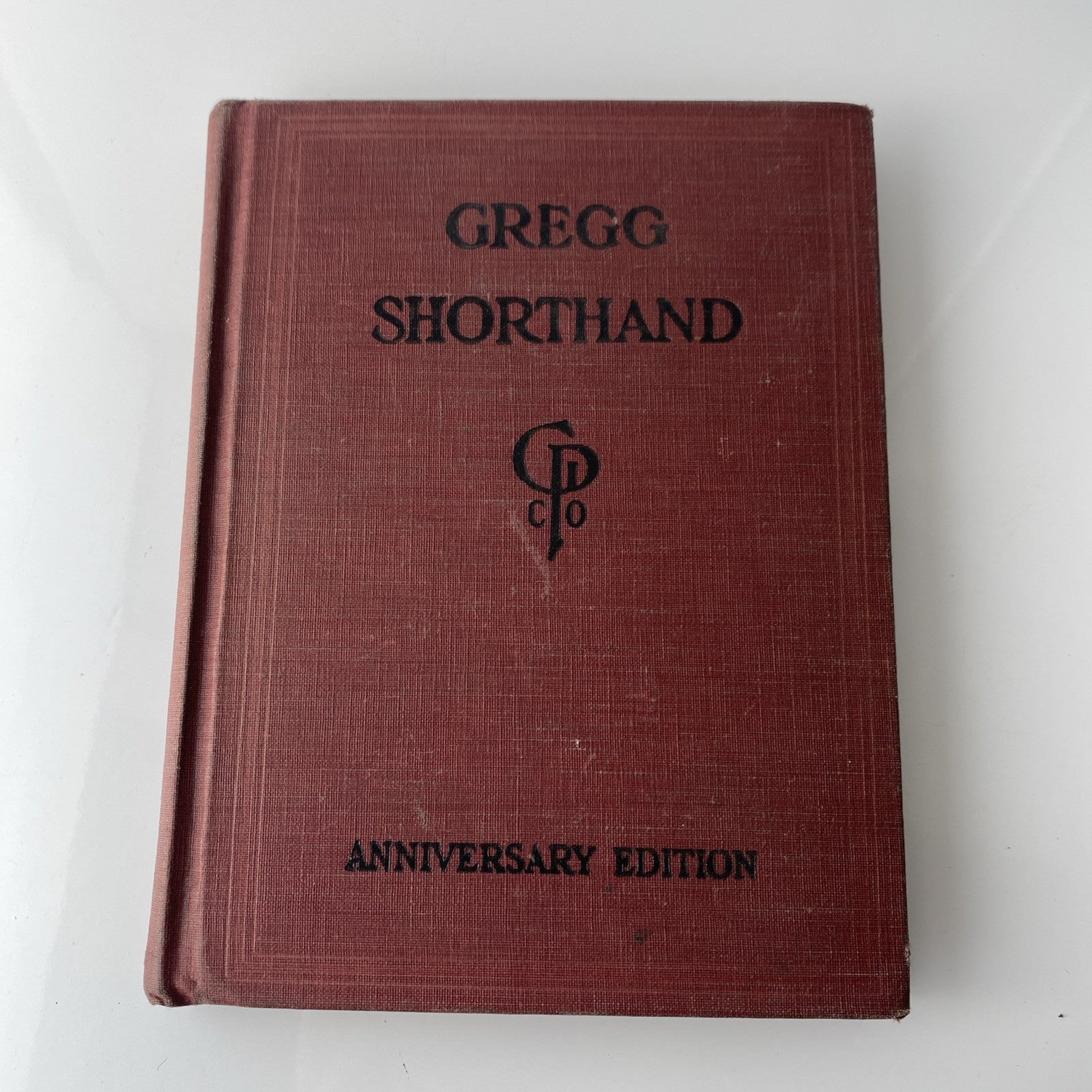 Gregg Shorthand By John Robert Gregg Anniversary Edition HC Textbook Vintage Red