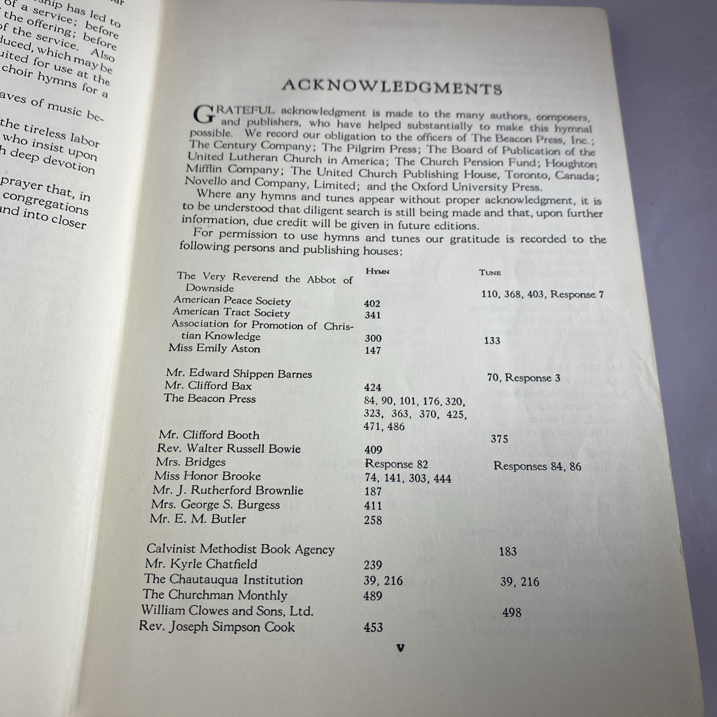 The Hymnal 1958 General Assembly of the Presbyterian Church in the United States