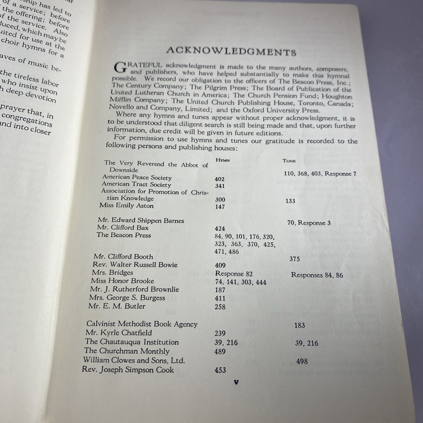 The Hymnal 1958 General Assembly of the Presbyterian Church in the United States