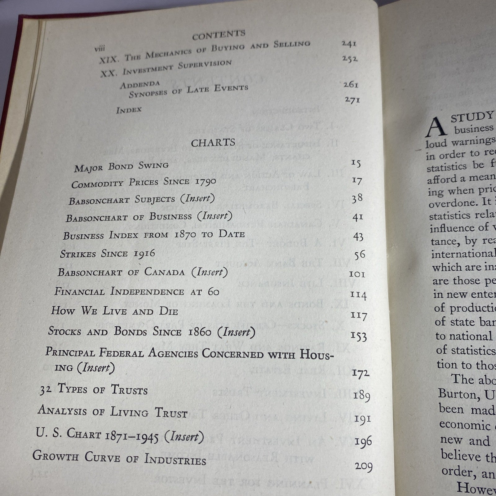 1940 Business Barometers and Investment by Roger W. Babson - HC Vintage Textbook